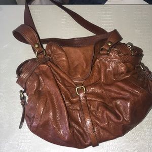 Kooba “Katy” large brown leather satchel